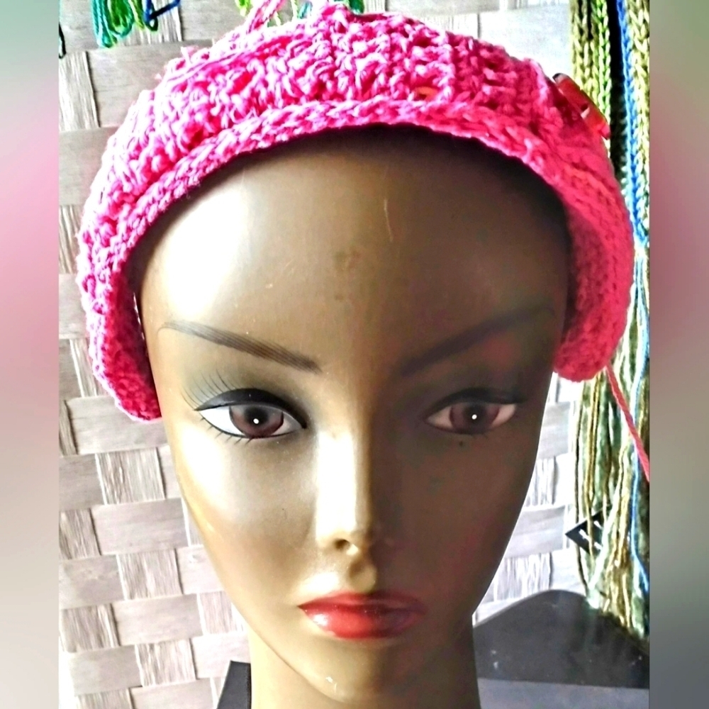 Artisanal Hair Ornament In Pink For The Cure Colorway.